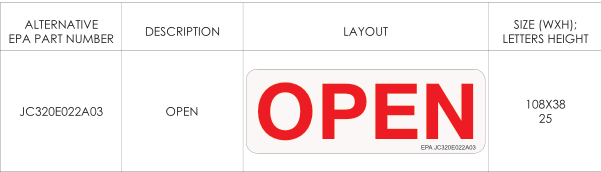 Exit Door Placard Item 12